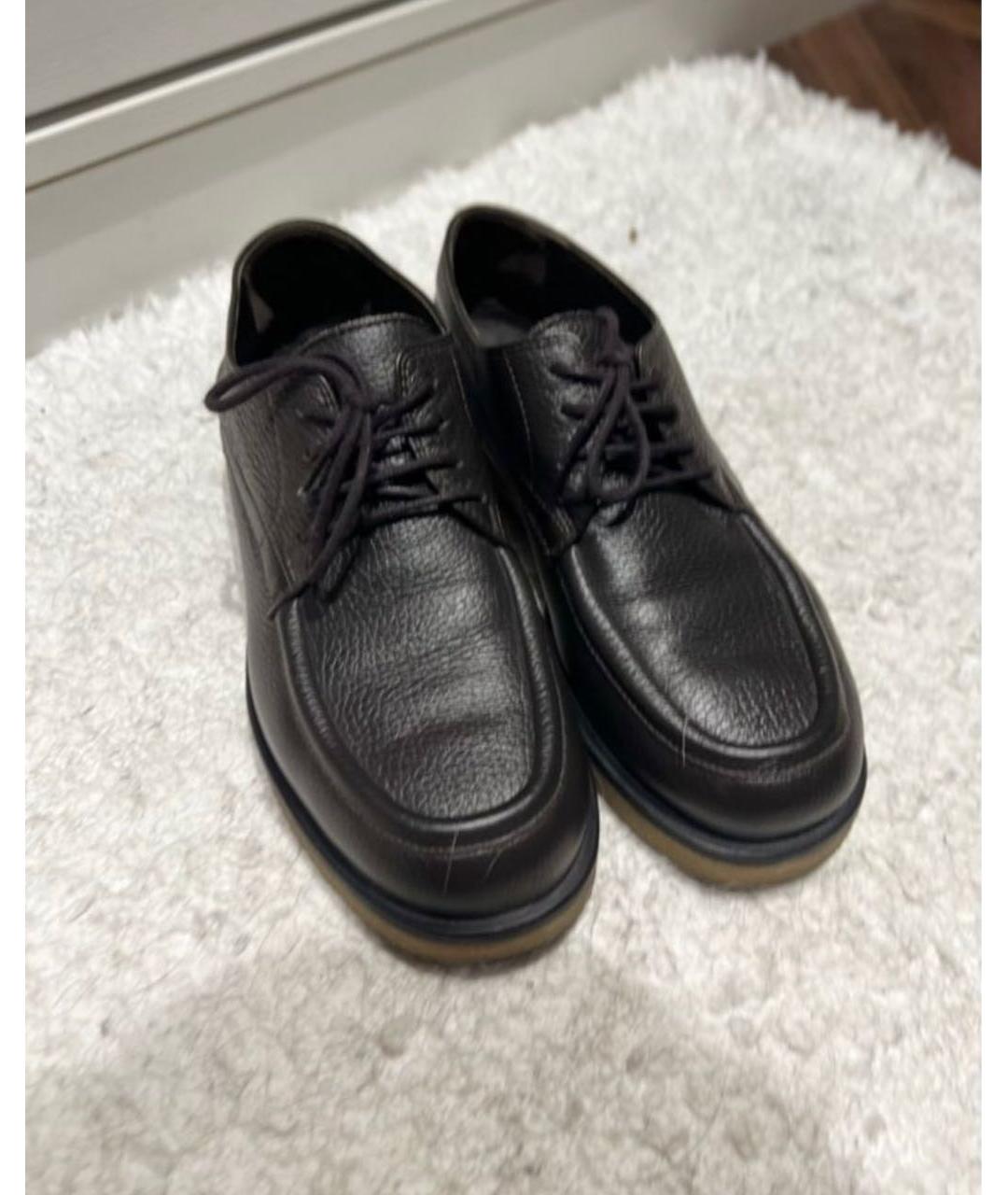 THE ROW Коричневые кожаные ботинки, фото 9