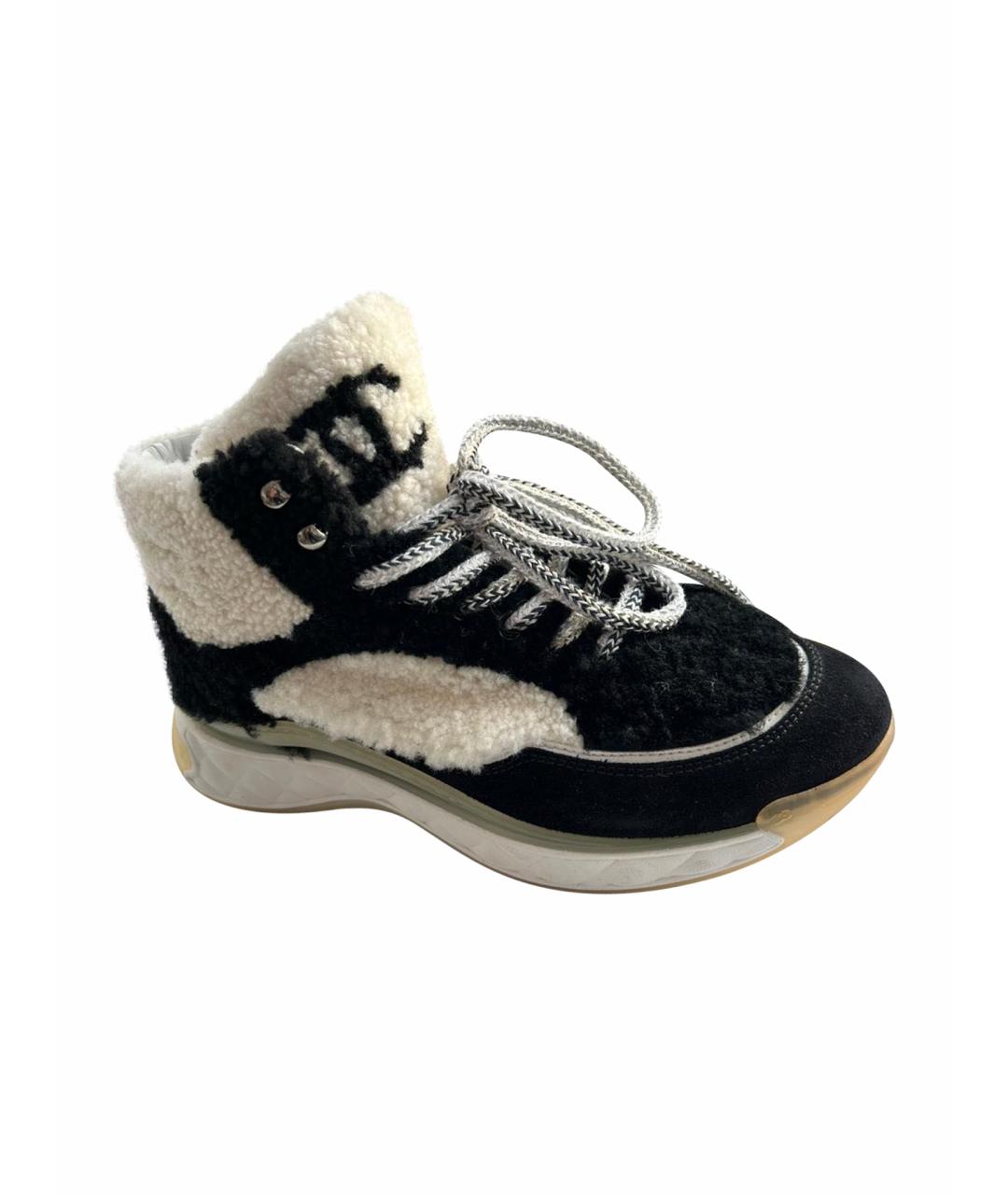 CHANEL Черные кроссовки, фото 1