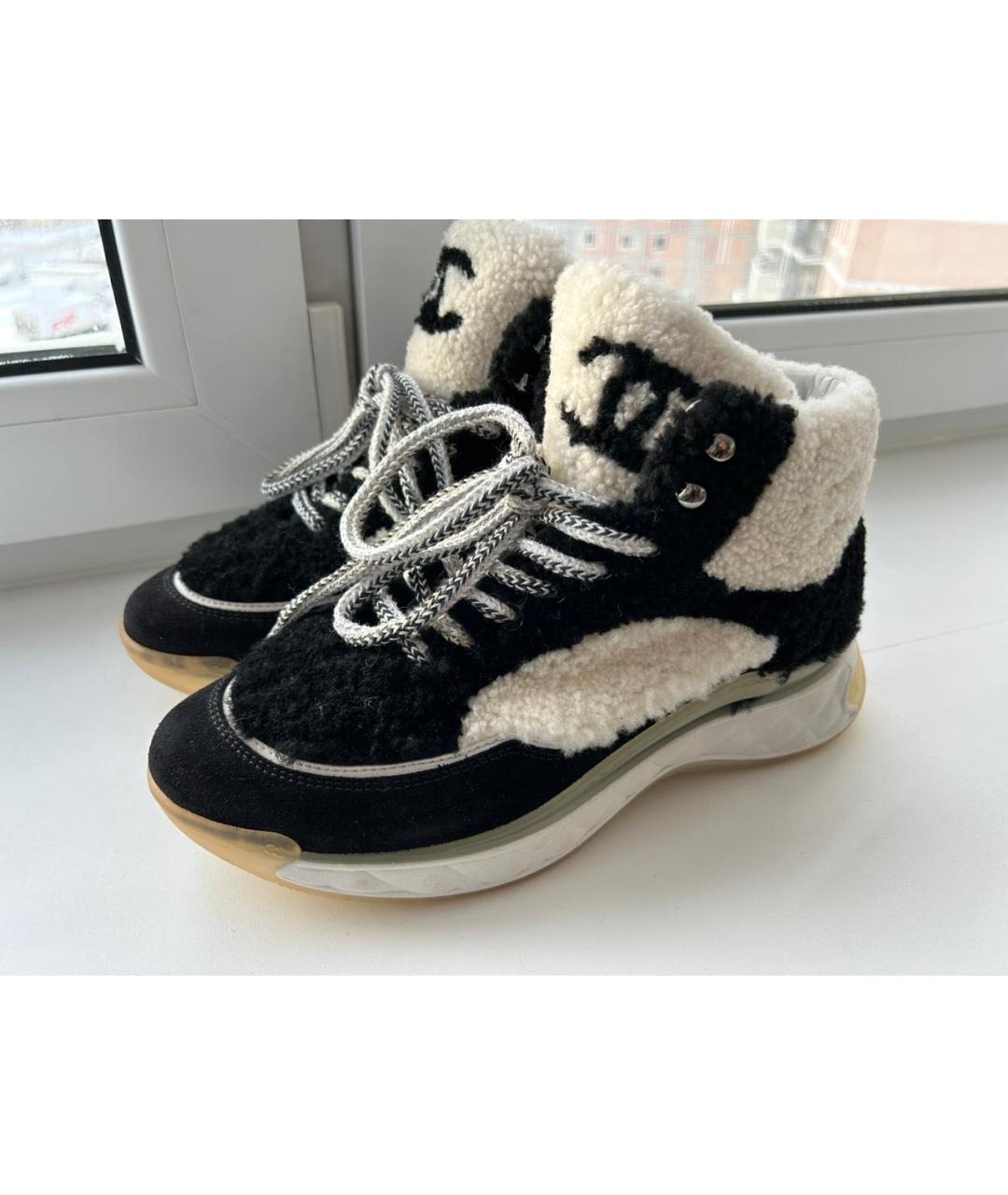 CHANEL Черные кроссовки, фото 7