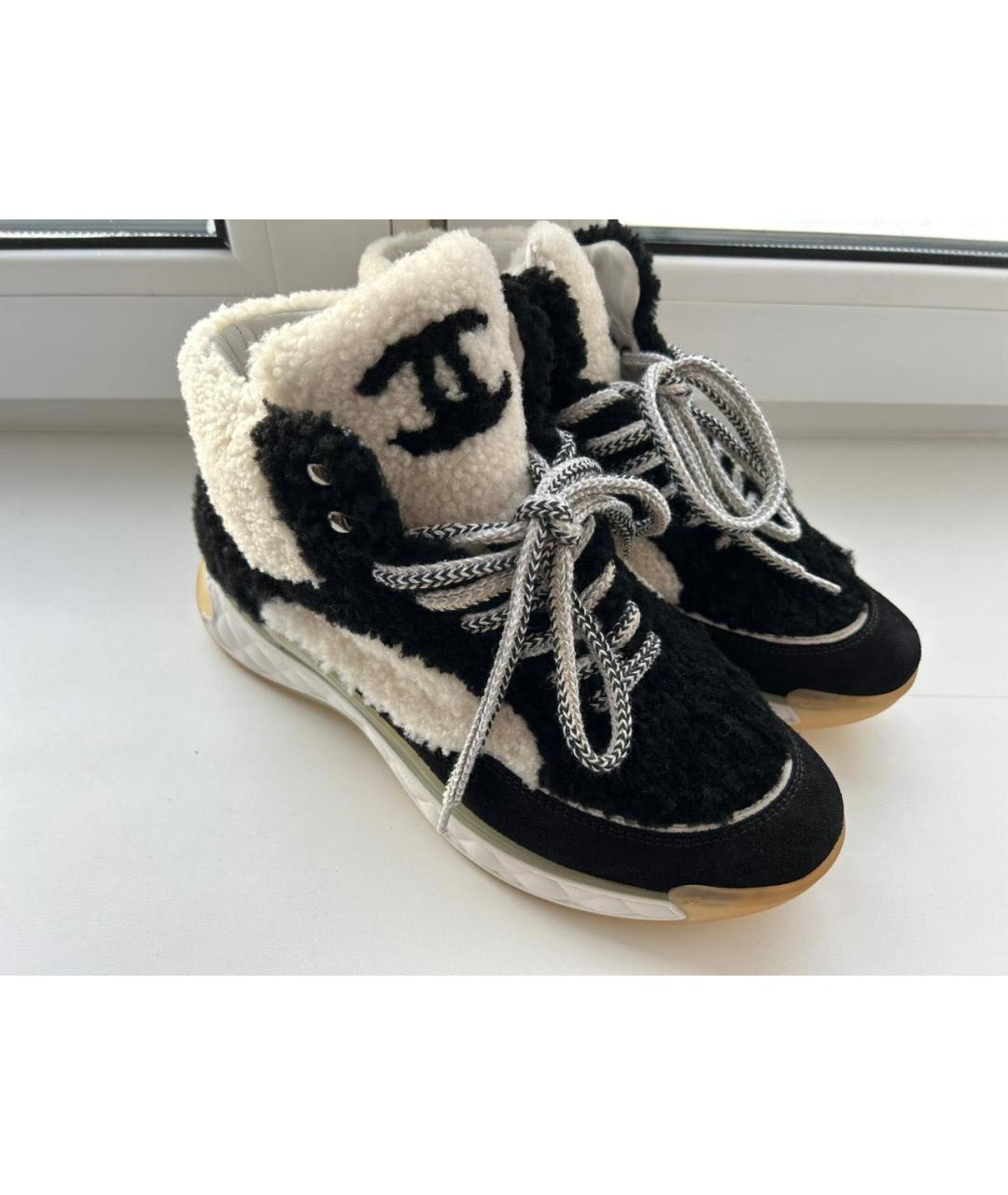 CHANEL Черные кроссовки, фото 2