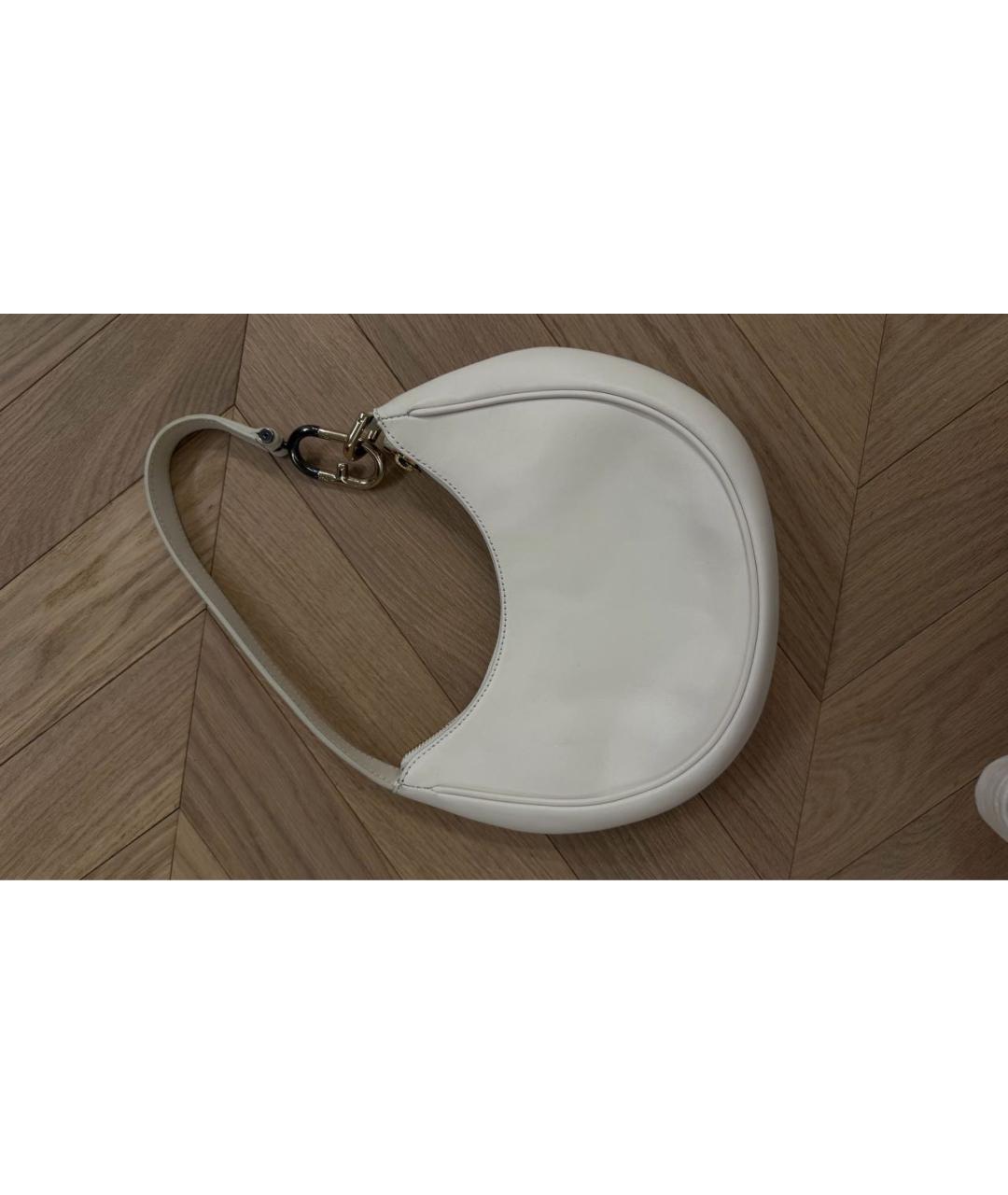 FURLA Белая кожаная сумка с короткими ручками, фото 3