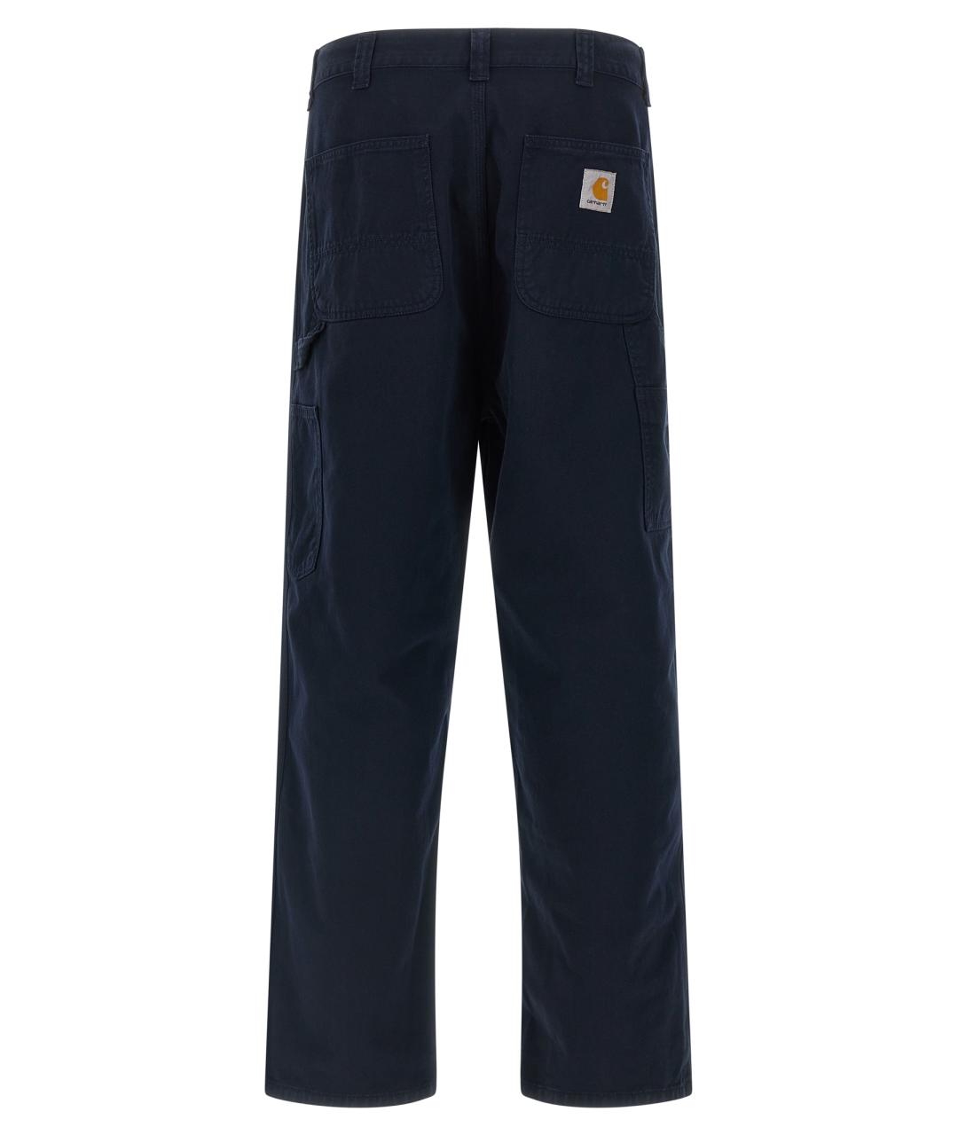 CARHARTT WIP Темно-синие хлопковые повседневные брюки, фото 2