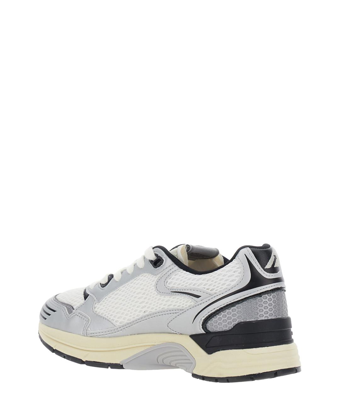 AUTRY Серебряные текстильные кроссовки, фото 3