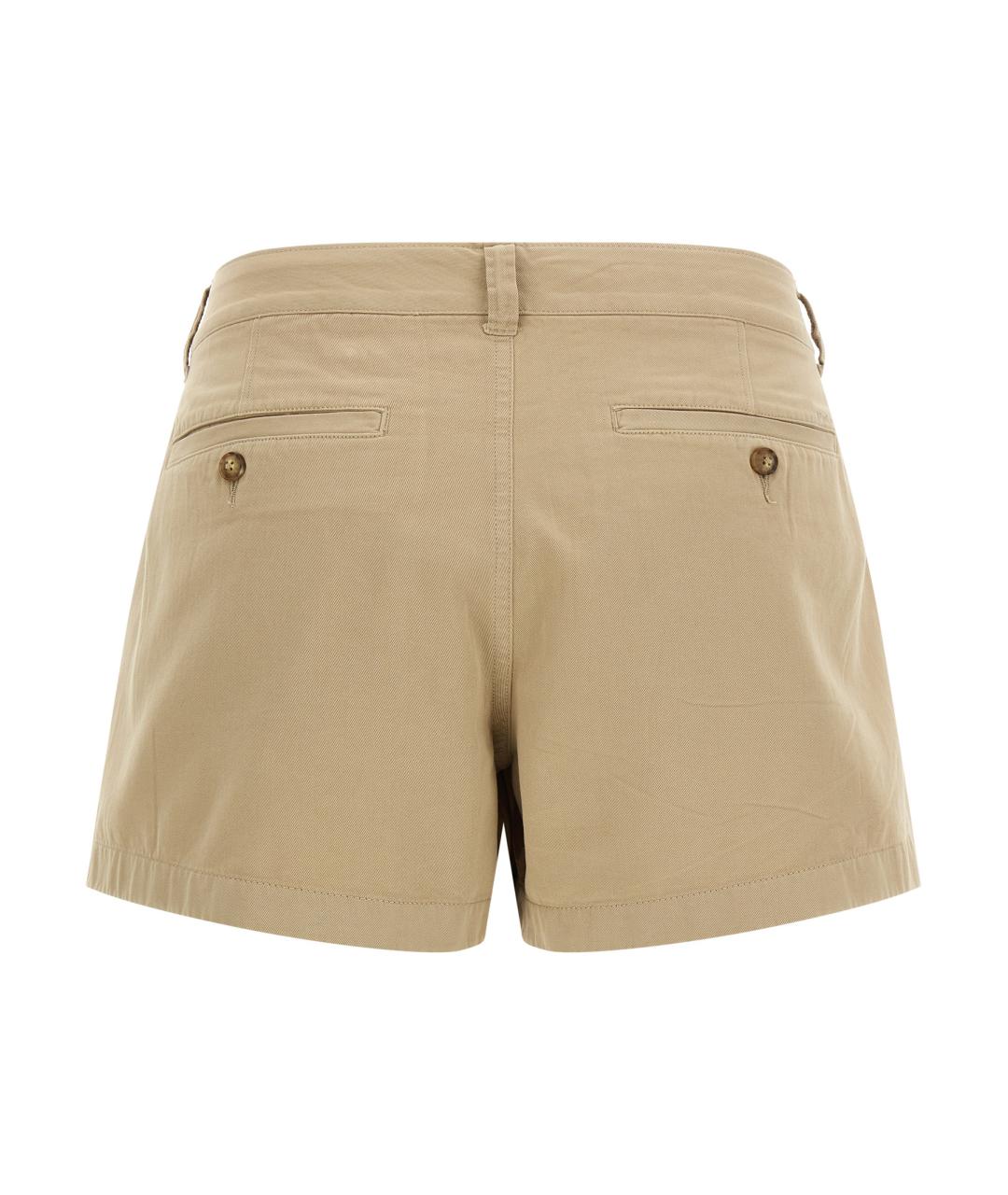 POLO RALPH LAUREN Бежевые хлопковые шорты, фото 2