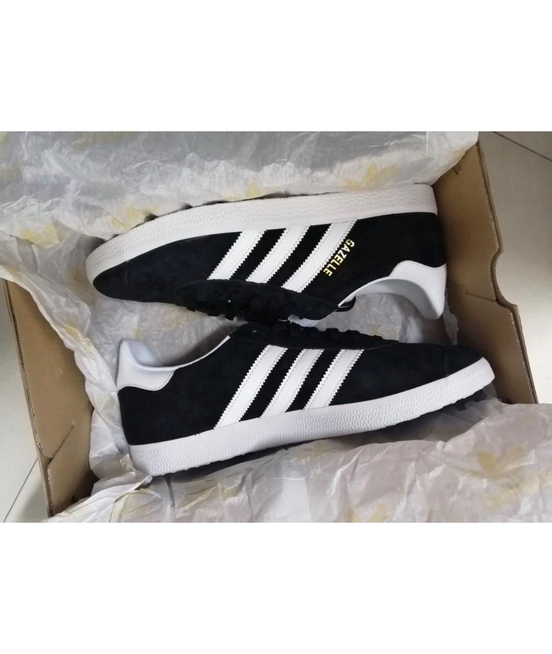 ADIDAS Черные замшевые кроссовки, фото 2