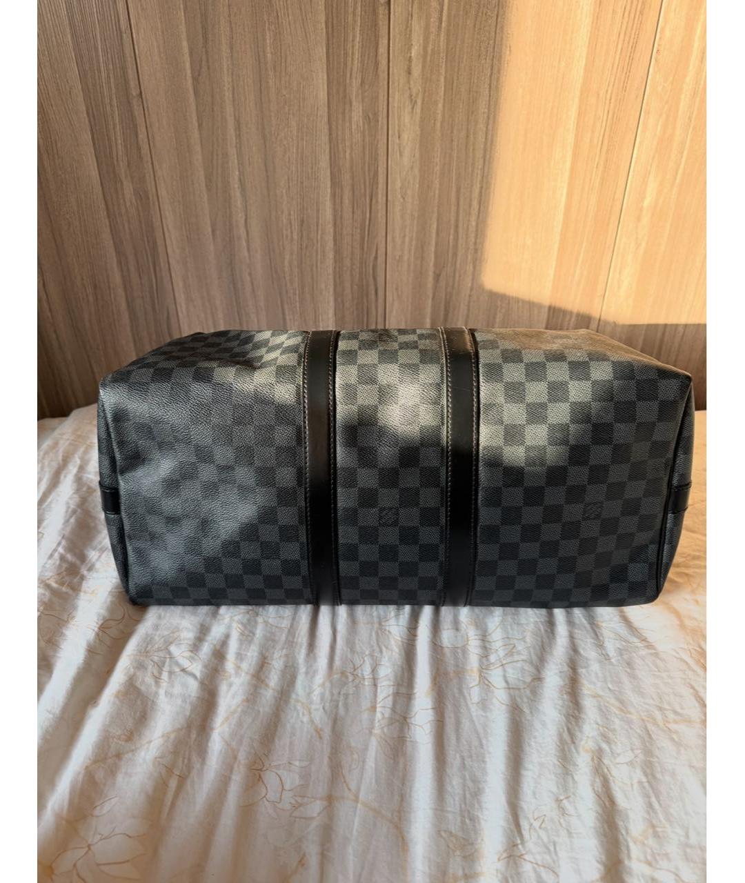 LOUIS VUITTON Черная дорожная/спортивная сумка, фото 3