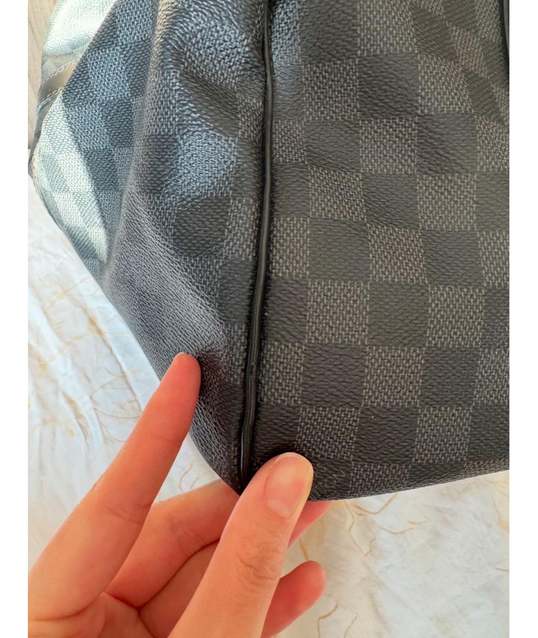 LOUIS VUITTON Черная дорожная/спортивная сумка, фото 7