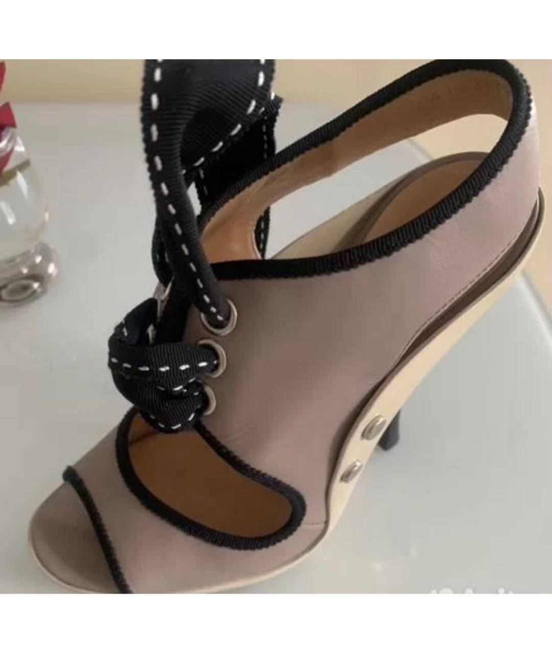 POLLINI Фиолетовые кожаные босоножки, фото 2