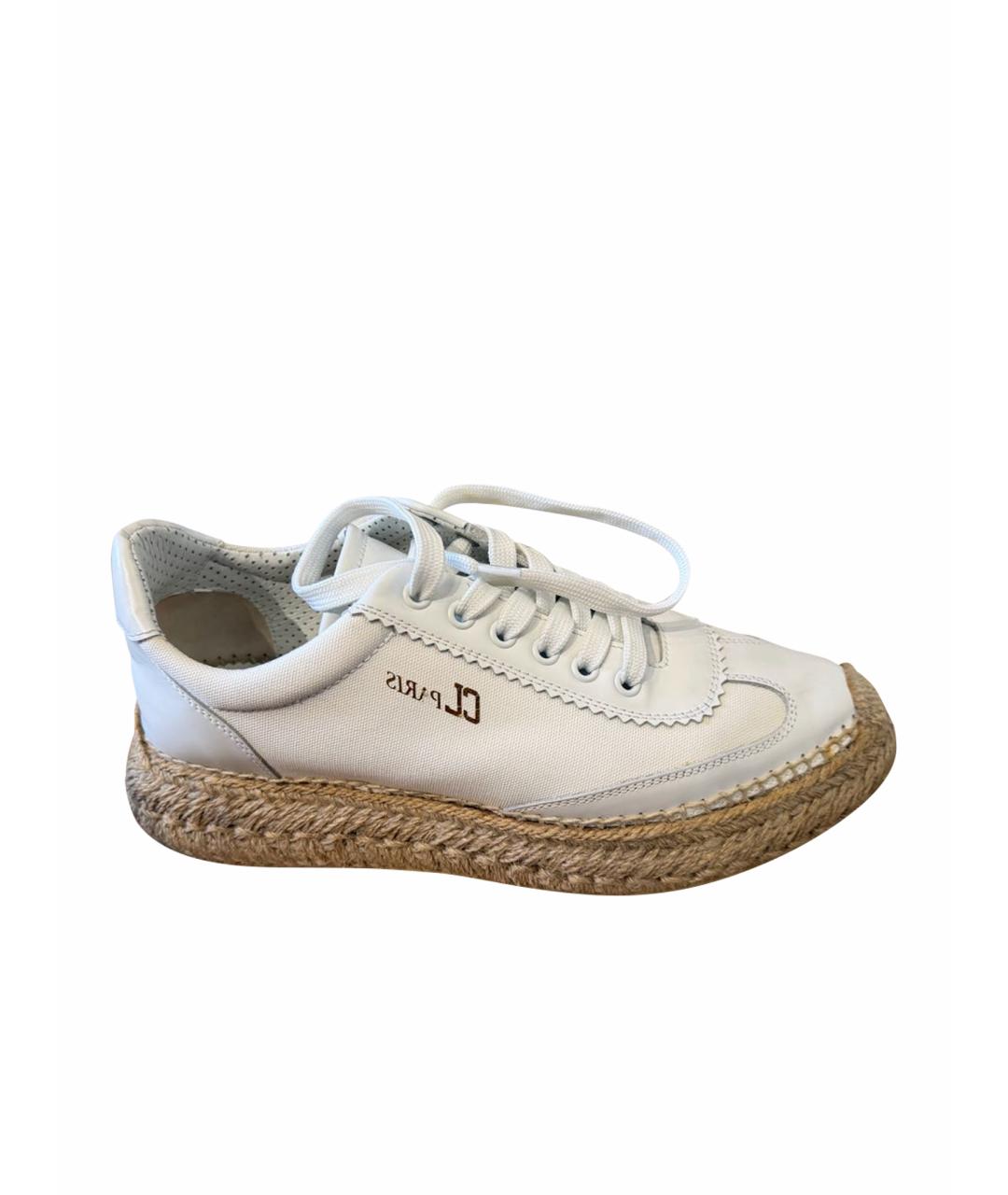 CHRISTIAN LOUBOUTIN Белые кожаные эспадрильи, фото 5