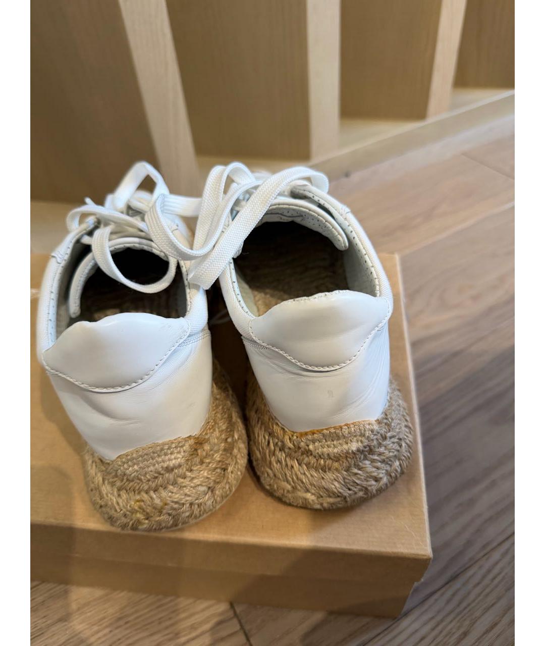 CHRISTIAN LOUBOUTIN Белые кожаные эспадрильи, фото 4