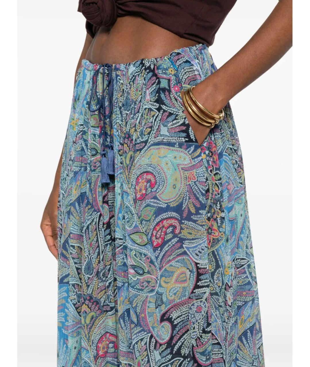 ETRO Мульти вискозные брюки широкие, фото 5