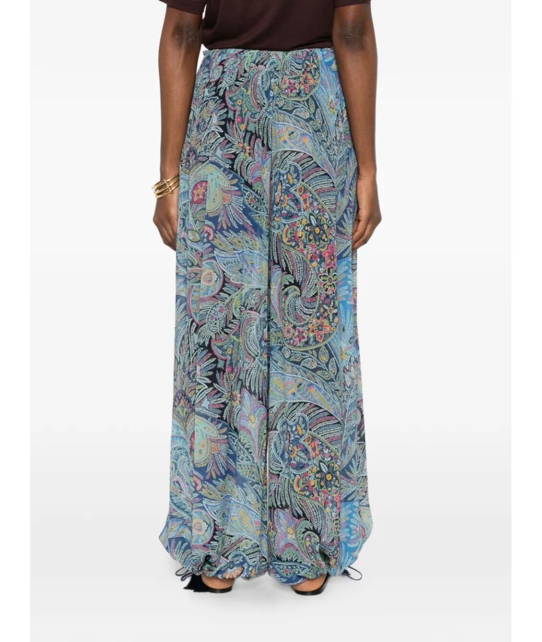 ETRO Мульти вискозные брюки широкие, фото 4