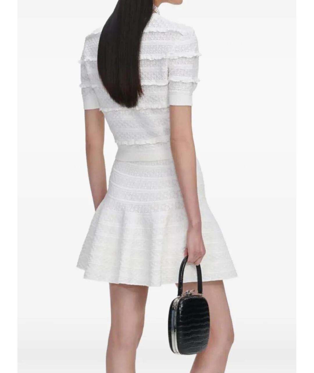 SELF-PORTRAIT Белый вискозный джемпер / свитер, фото 3