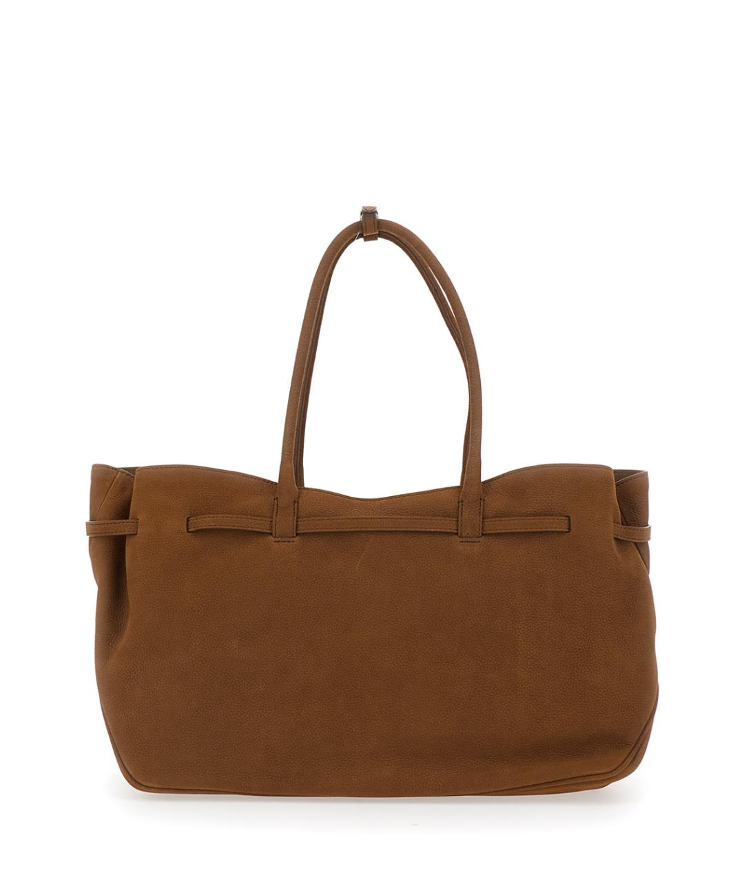 MARGESHERWOOD Коричневая кожаная сумка тоут, фото 2