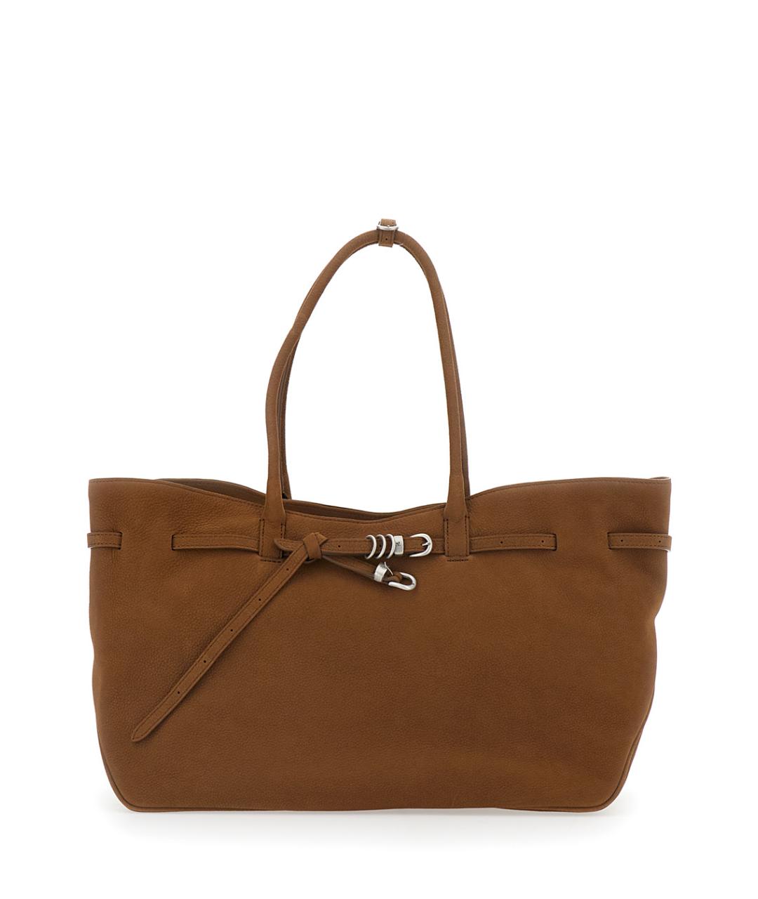 MARGESHERWOOD Коричневая кожаная сумка тоут, фото 1