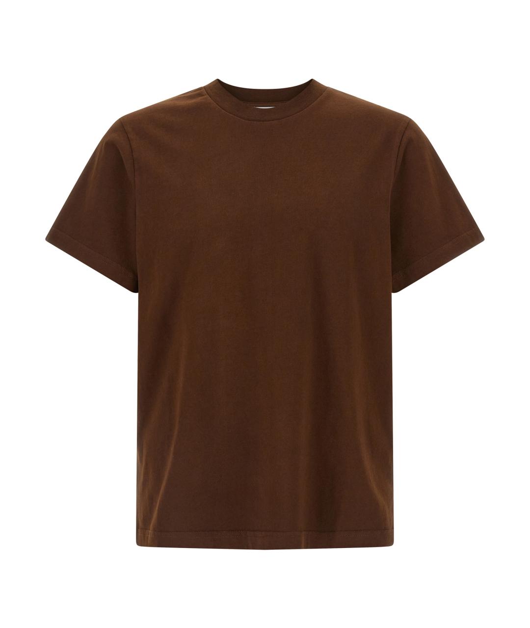 entire studios Коричневая хлопковая футболка, фото 1