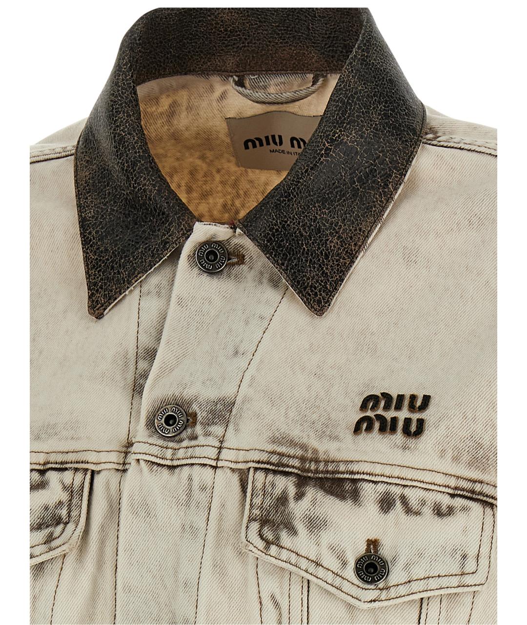 MIU MIU Мульти хлопковая куртка, фото 5