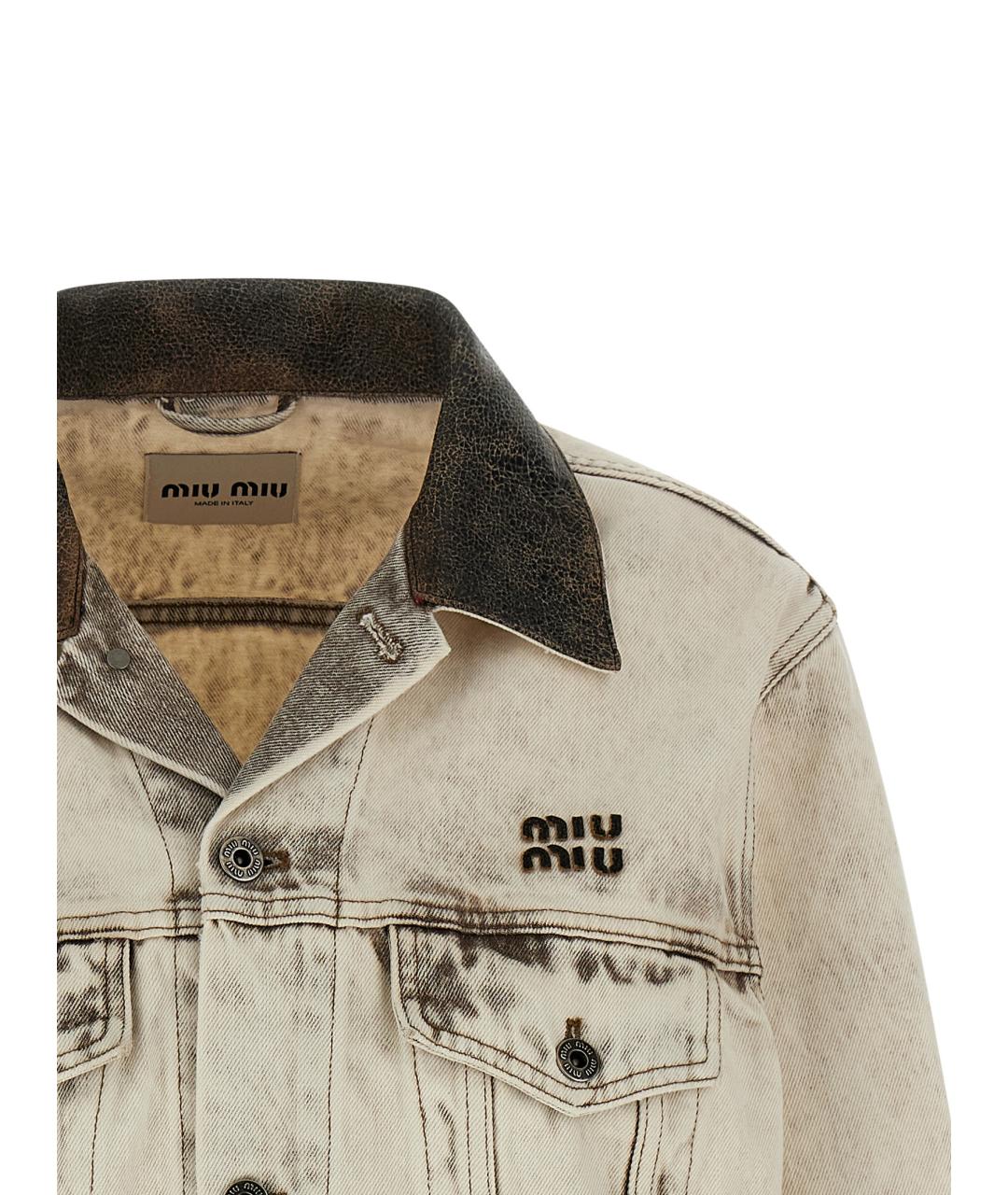 MIU MIU Мульти хлопковая куртка, фото 3