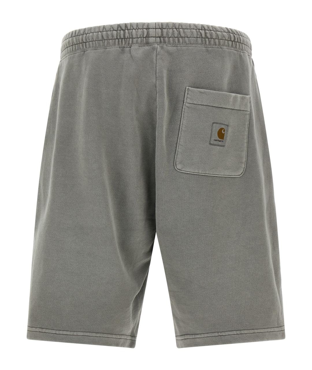 CARHARTT WIP Серые хлопковые шорты, фото 2