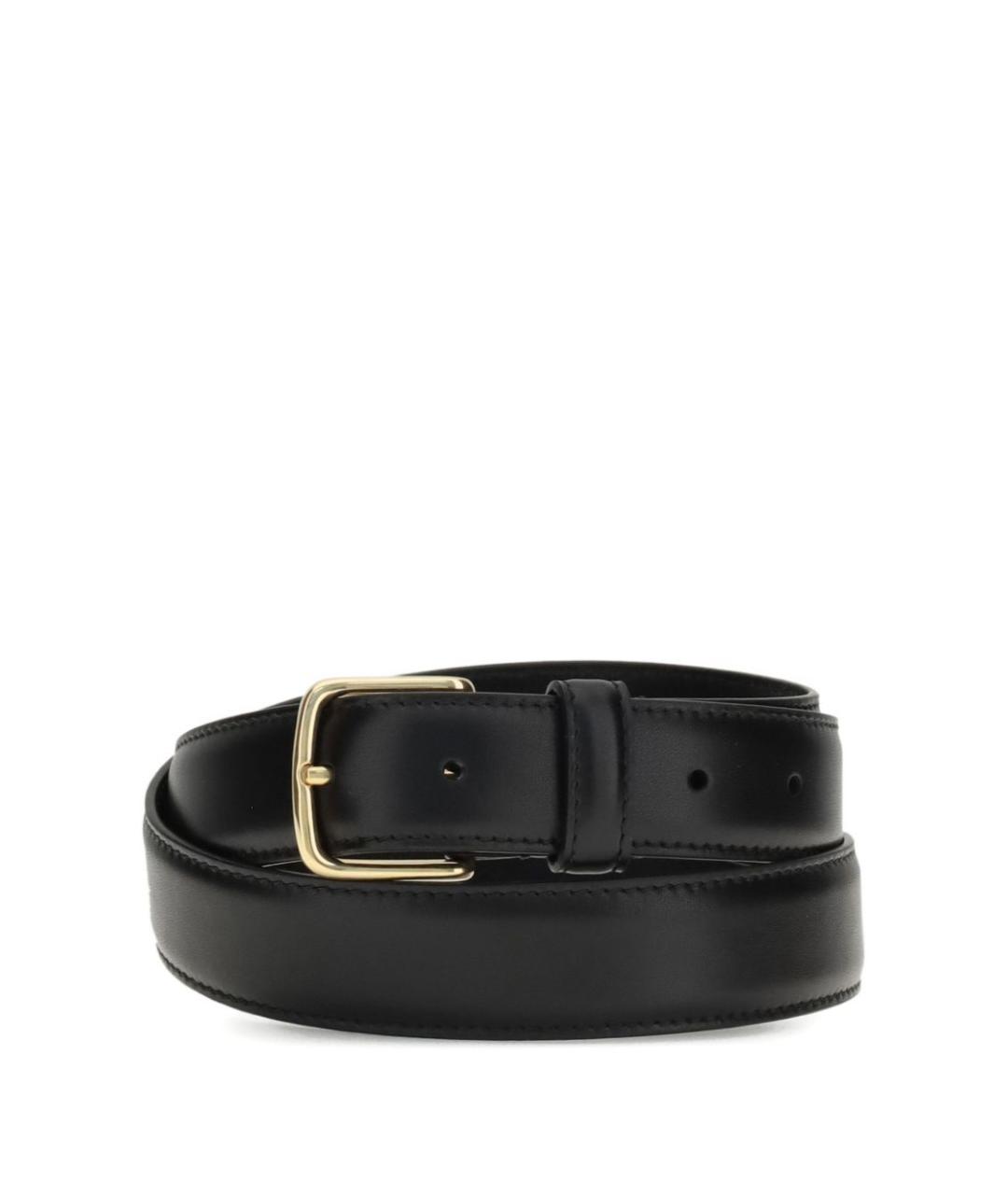 THE ROW Черный кожаный ремень, фото 2