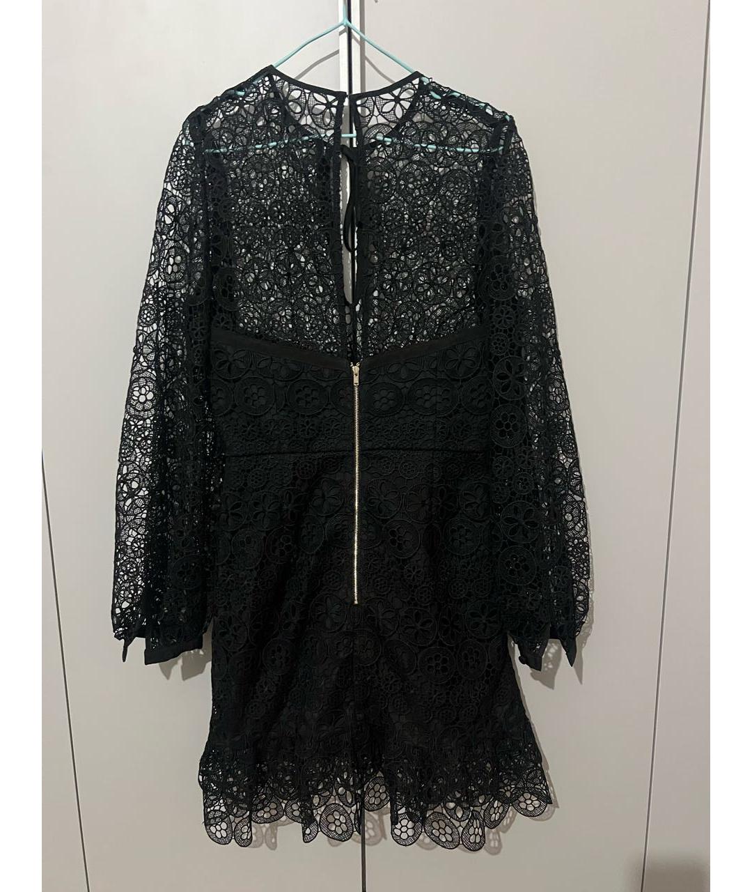 SELF-PORTRAIT Черное коктейльное платье, фото 2