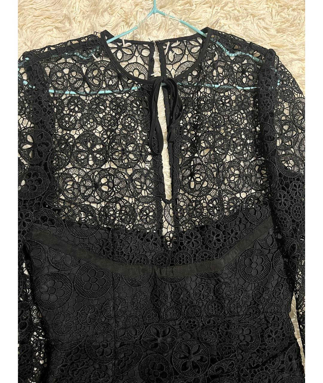 SELF-PORTRAIT Черное коктейльное платье, фото 7