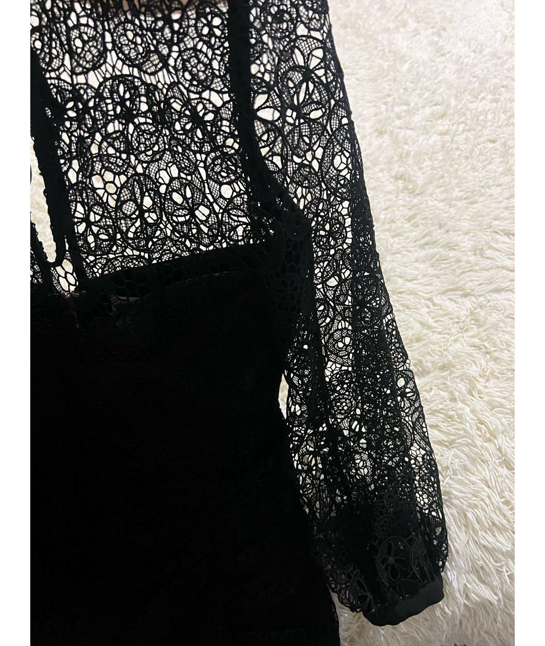 SELF-PORTRAIT Черное коктейльное платье, фото 8