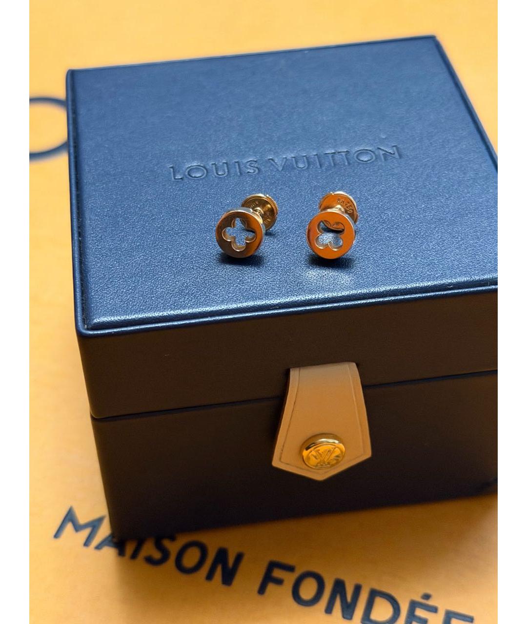 LOUIS VUITTON Золотые серьги из розового золота, фото 7