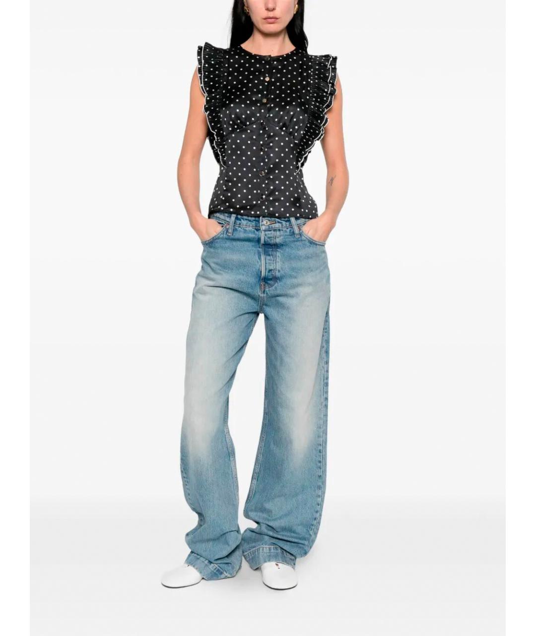 SELF-PORTRAIT Черная полиэстеровая блузы, фото 2