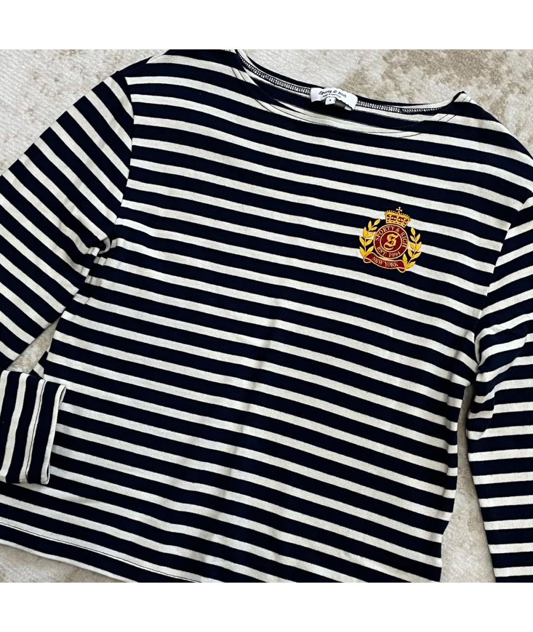 SPORTY AND RICH Синий хлопковый джемпер / свитер, фото 8