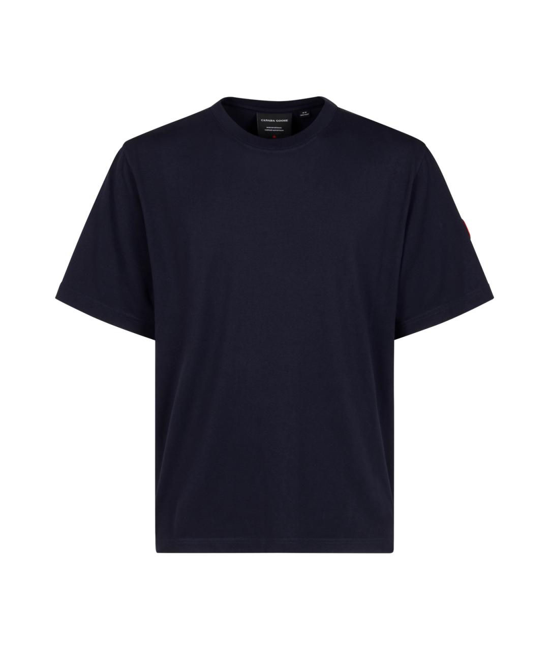 CANADA GOOSE Черная хлопковая футболка, фото 1