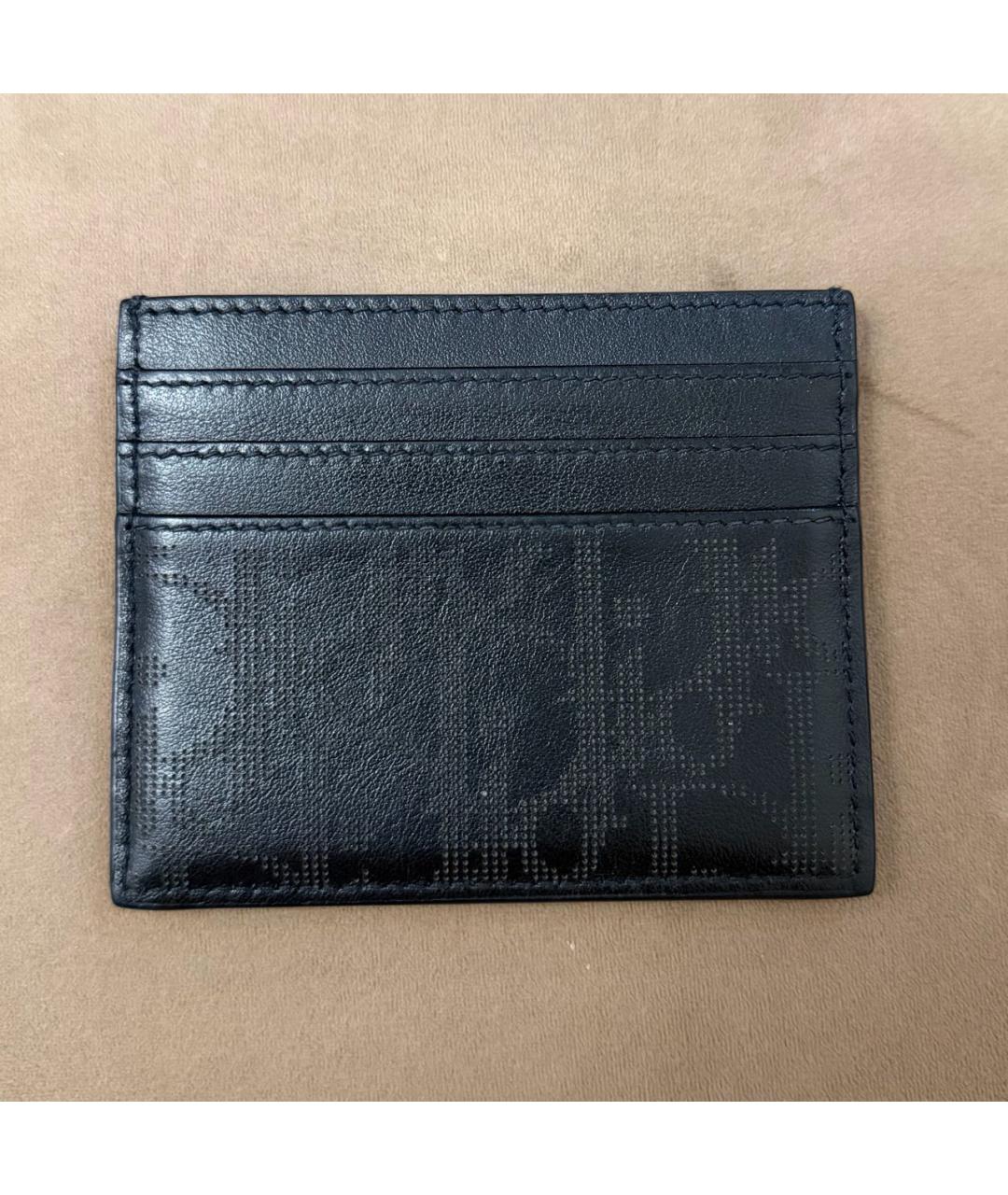 CHRISTIAN DIOR Черный кожаный кардхолдер, фото 2