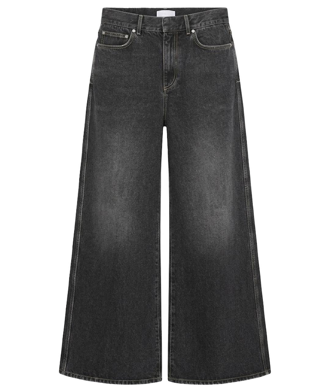 CHRISTIAN DIOR Серые хлопковые прямые джинсы, фото 1