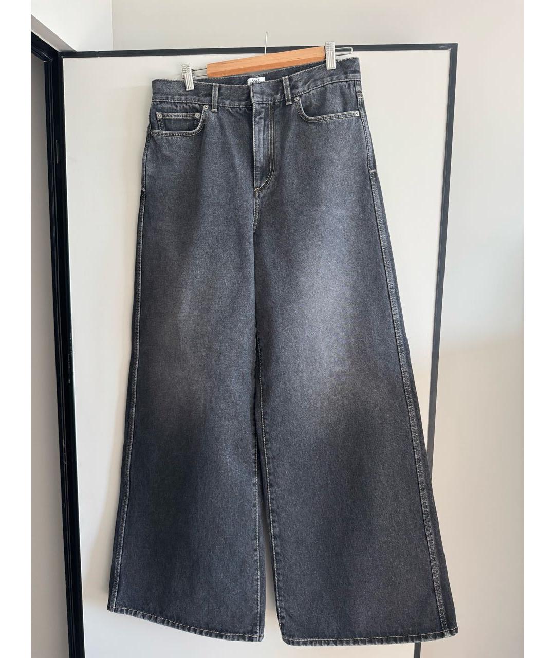 CHRISTIAN DIOR Серые хлопковые прямые джинсы, фото 9