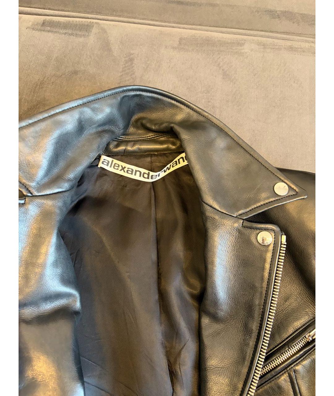 ALEXANDER WANG Черная кожаная куртка, фото 5