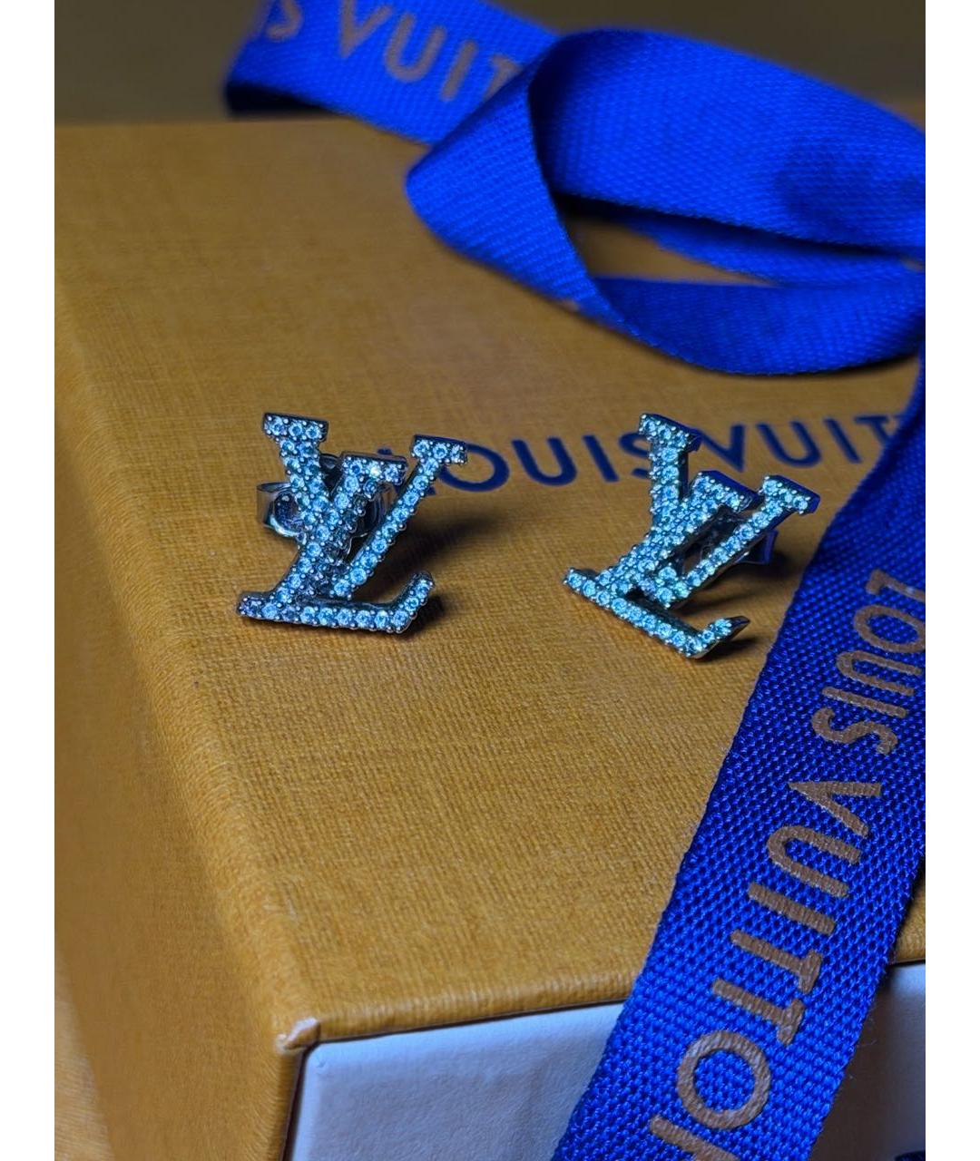 LOUIS VUITTON Серебряные металлические серьги, фото 6