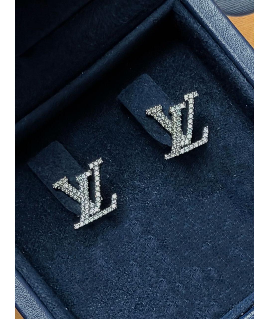 LOUIS VUITTON Серебряные металлические серьги, фото 4