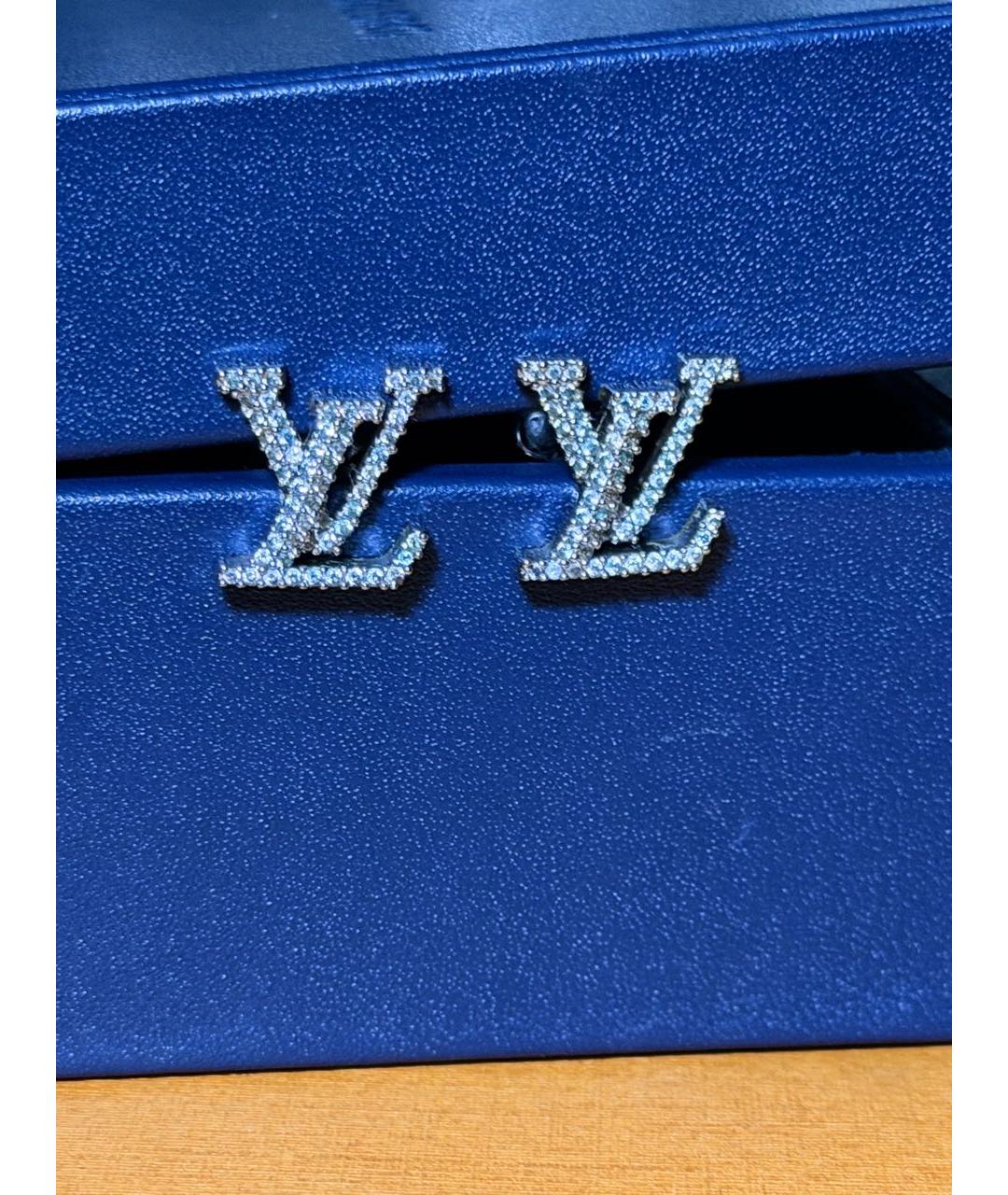 LOUIS VUITTON Серебряные металлические серьги, фото 5