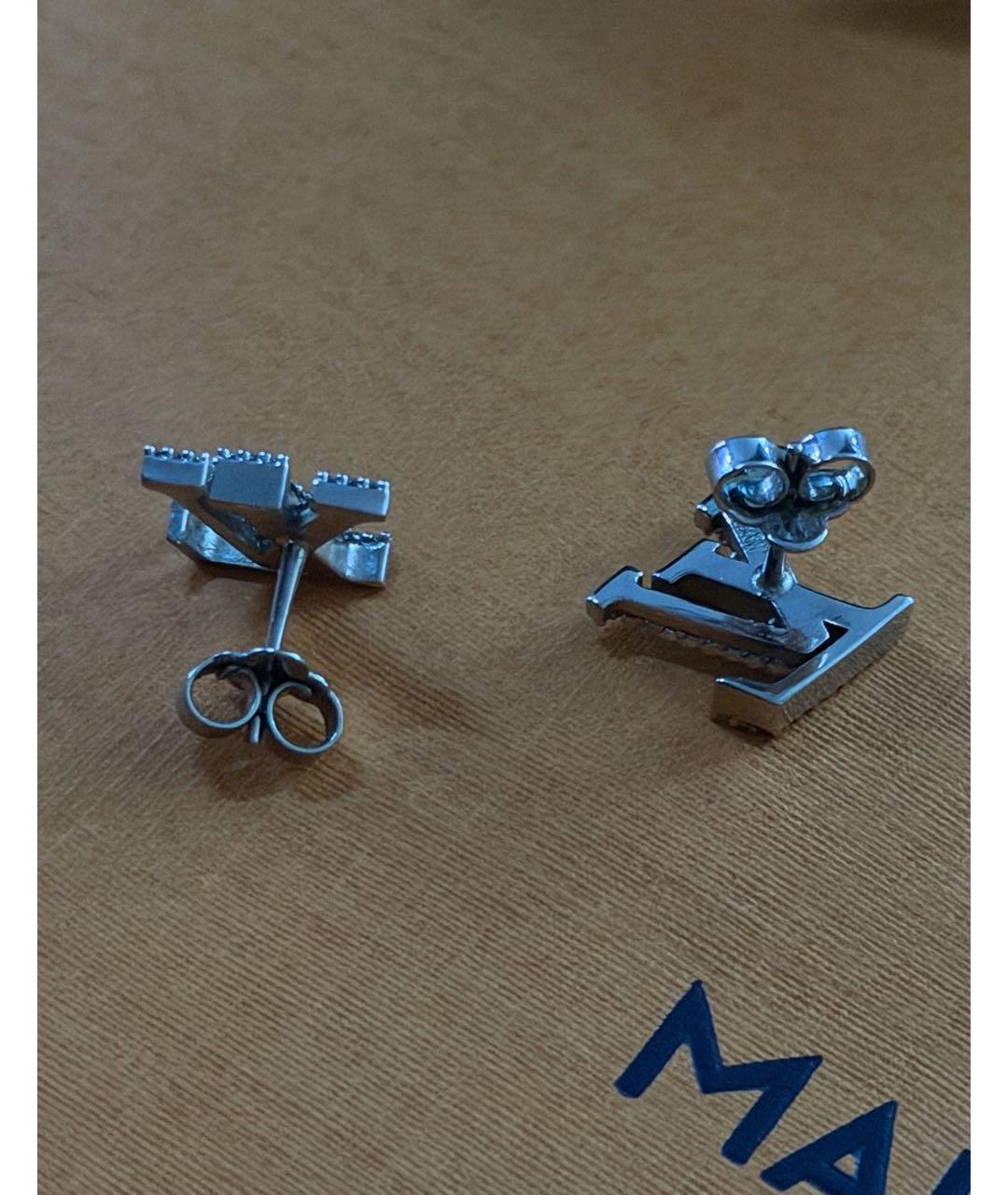 LOUIS VUITTON Серебряные металлические серьги, фото 7