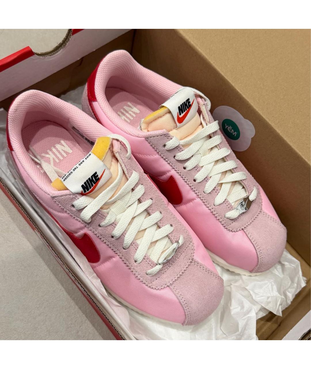 NIKE Розовые текстильные кроссовки, фото 2