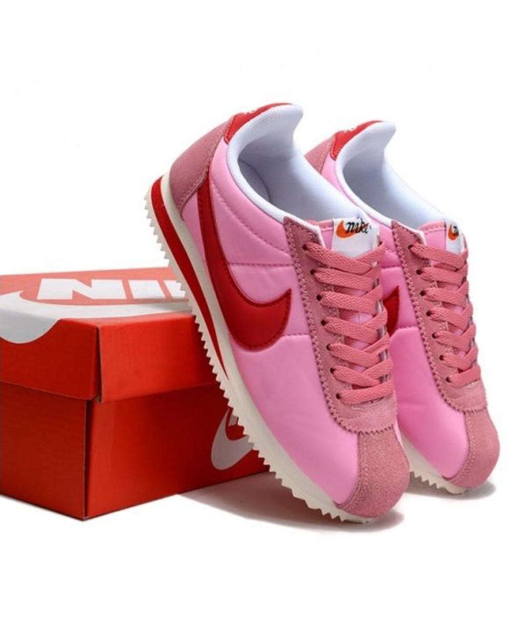 NIKE Розовые текстильные кроссовки, фото 5