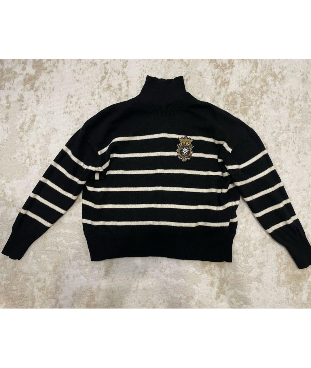 ERMANNO FIRENZE Черный вискозный джемпер / свитер, фото 9