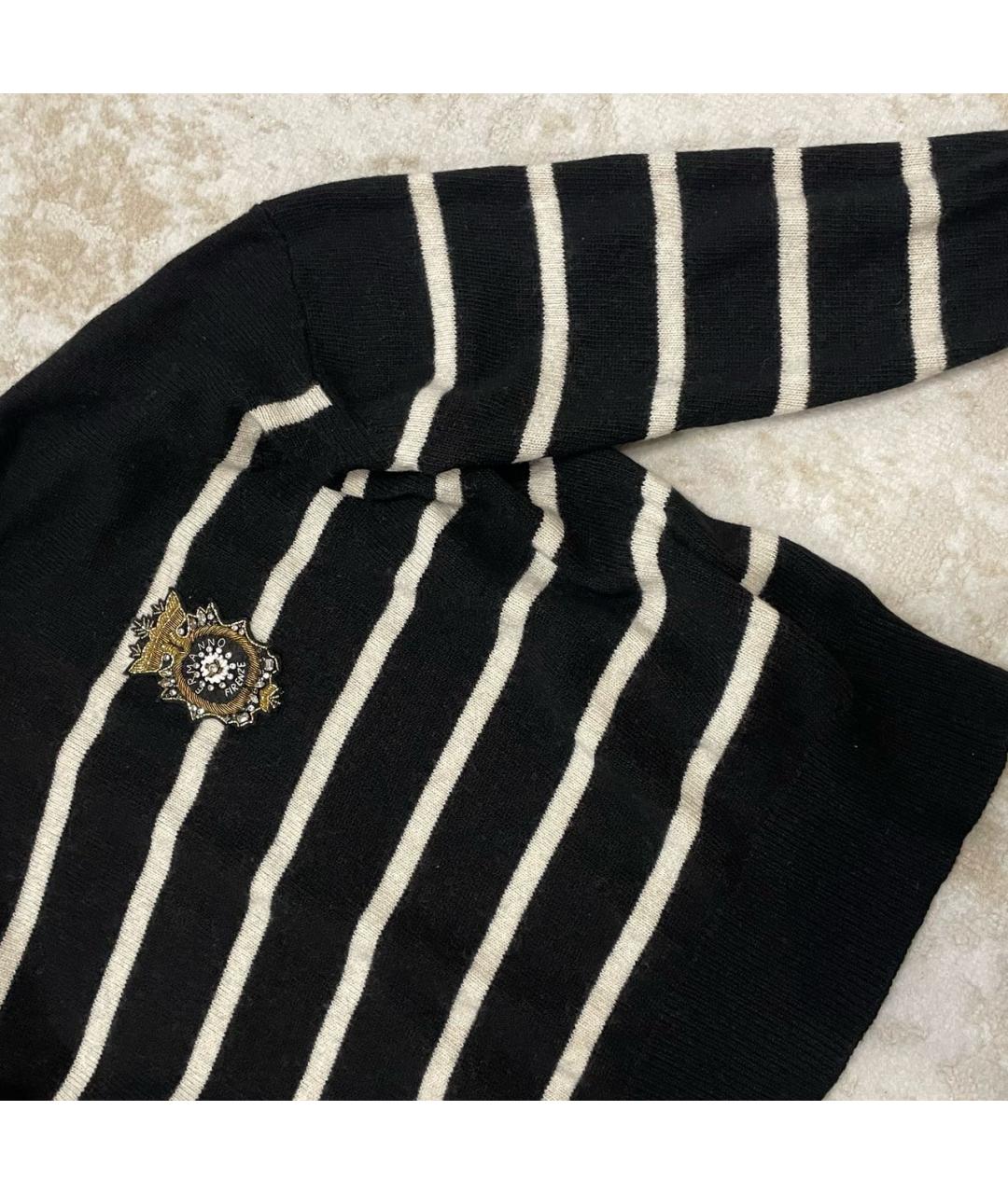 ERMANNO FIRENZE Черный вискозный джемпер / свитер, фото 5