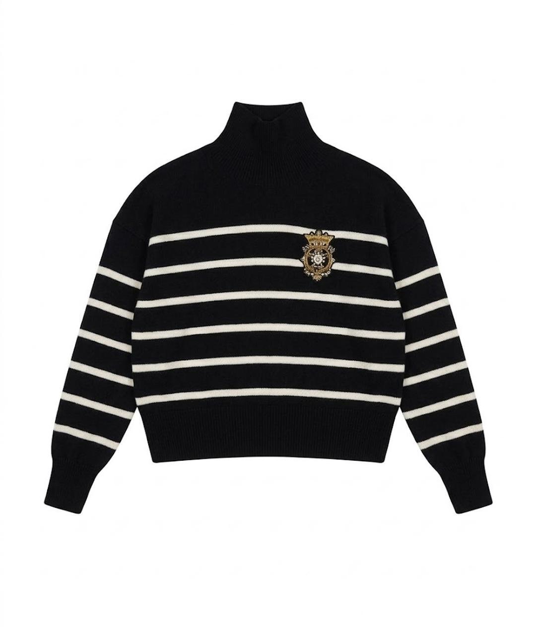 ERMANNO FIRENZE Черный вискозный джемпер / свитер, фото 1