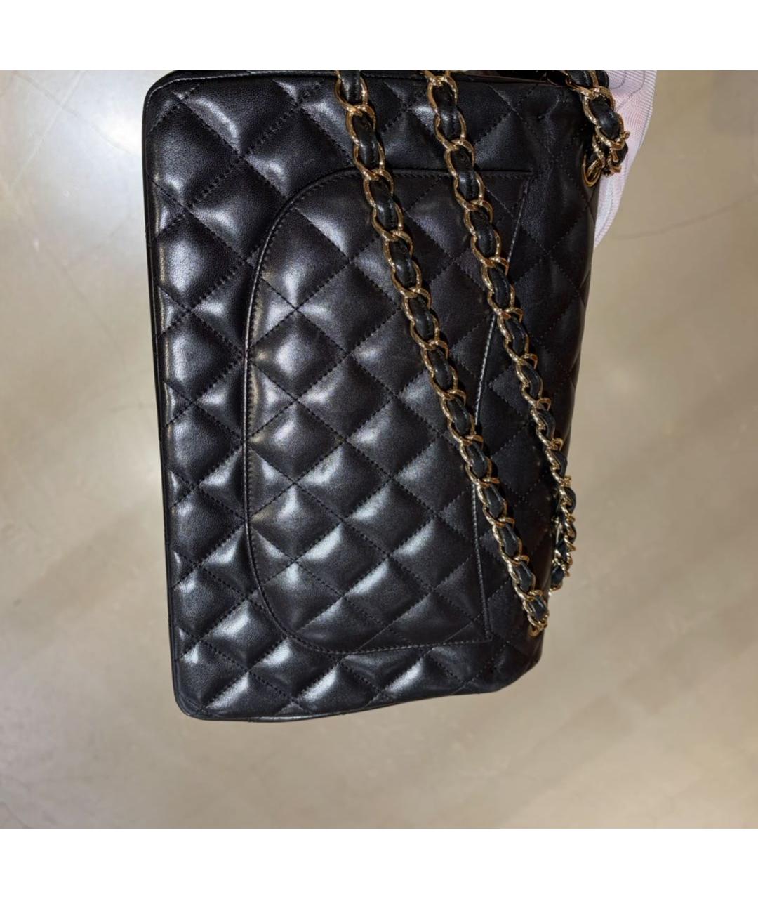 CHANEL Черная кожаная сумка через плечо, фото 3