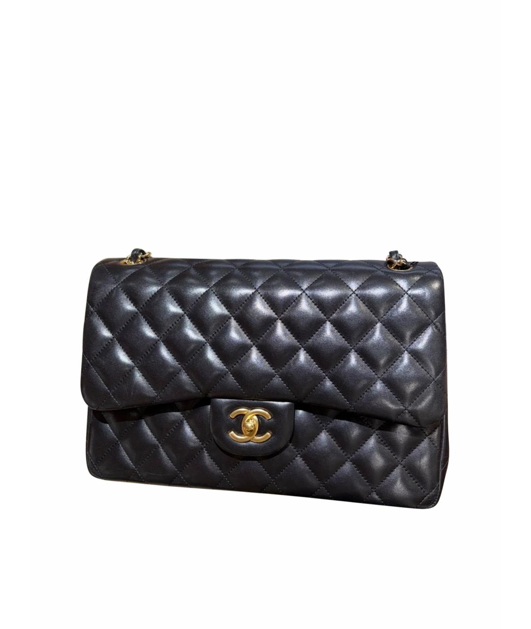 CHANEL Черная кожаная сумка через плечо, фото 1