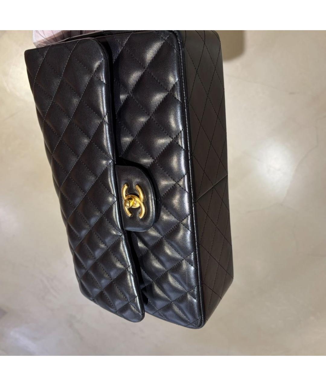 CHANEL Черная кожаная сумка через плечо, фото 2