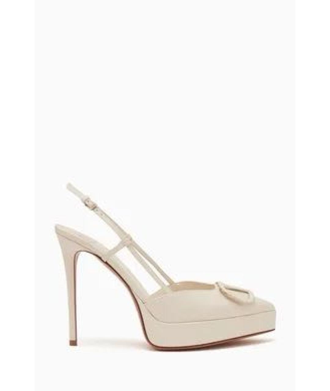 VALENTINO Бежевые кожаные туфли, фото 7