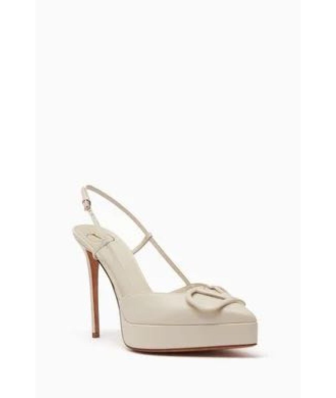 VALENTINO Бежевые кожаные туфли, фото 2