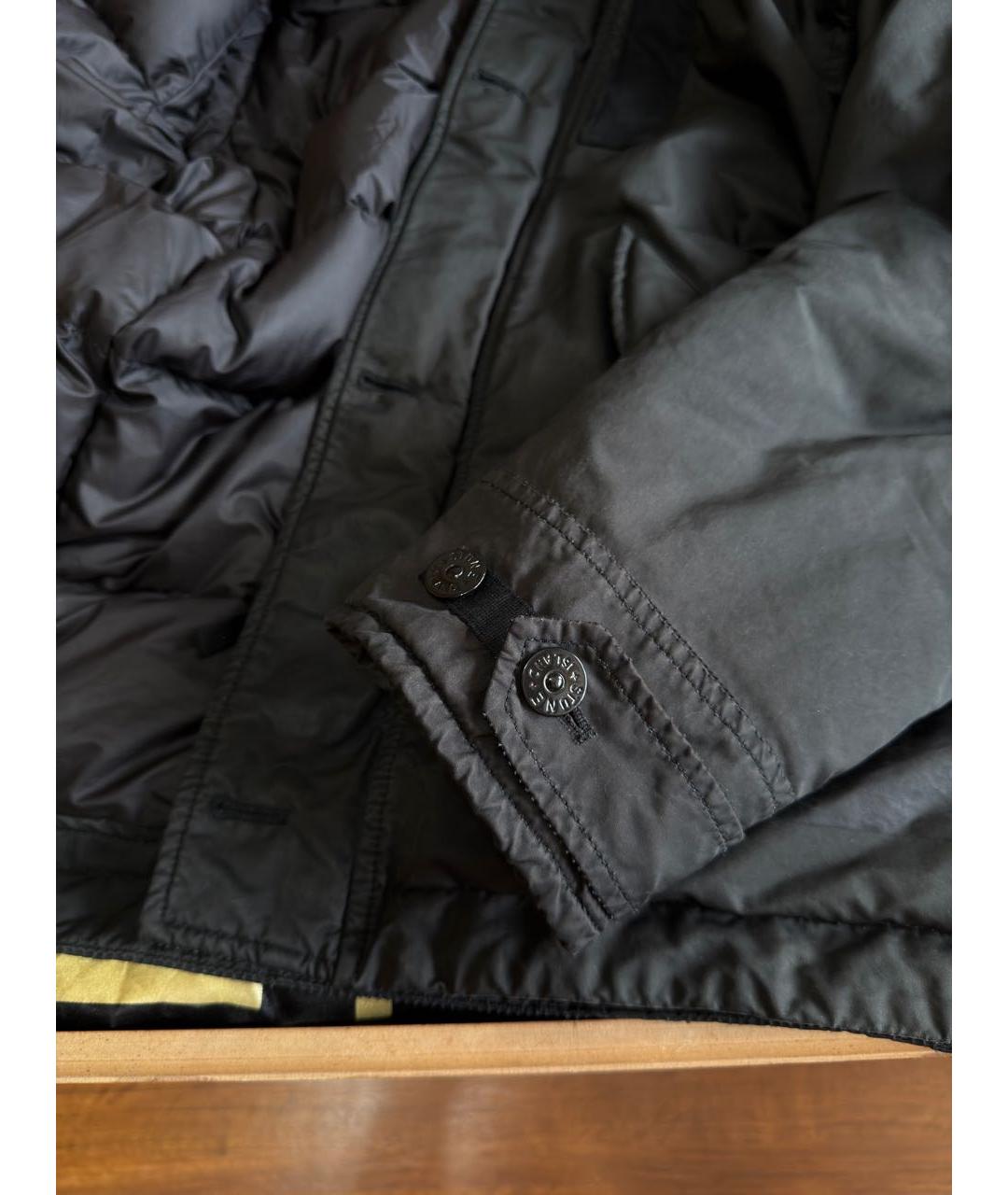 STONE ISLAND Черная полиэстеровая куртка, фото 4